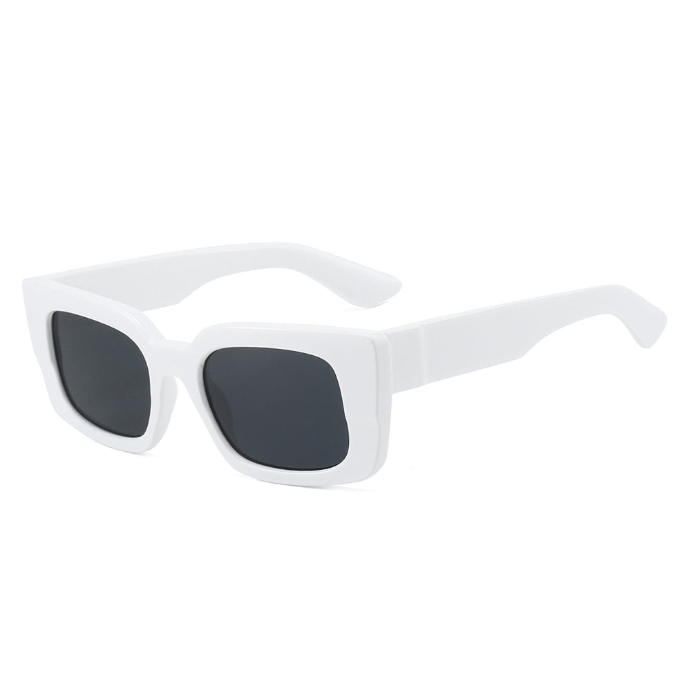 Wholesale Square Fashion Simple Contrast Color Frame Unisex Sunglasses